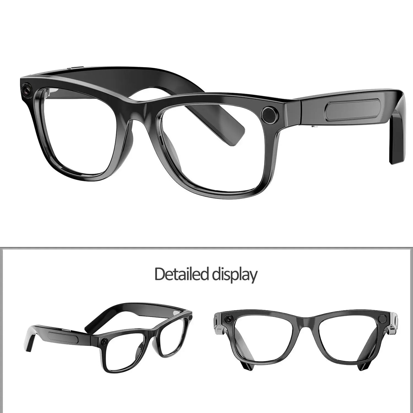W&O Camera 4K Smart Glasses With AI Translation And Recognition