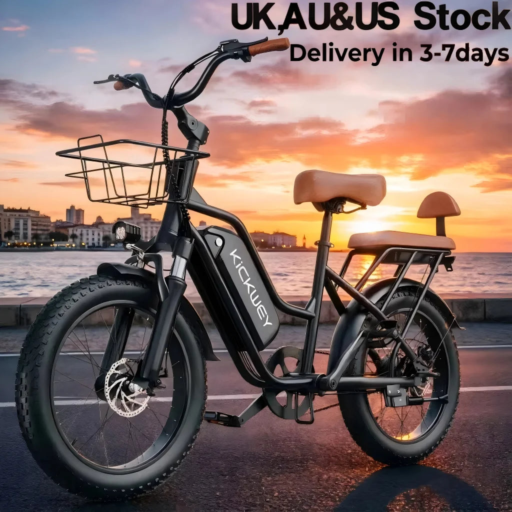 Kickwey LD20 1500W Fat Tire Electric Mountain Bike 48V 20Ah