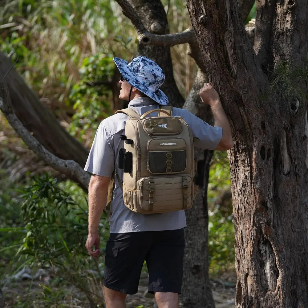 Ytyin 40L Fishing Tackle Backpack With Holder