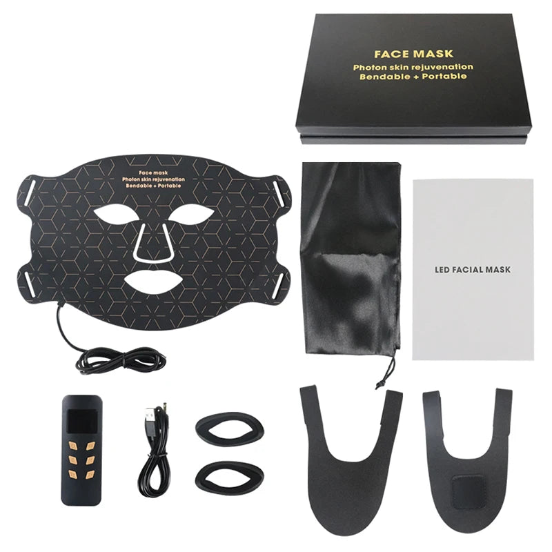 UBilli Red Light 4 Modes Portable LED Face Mask Therapy