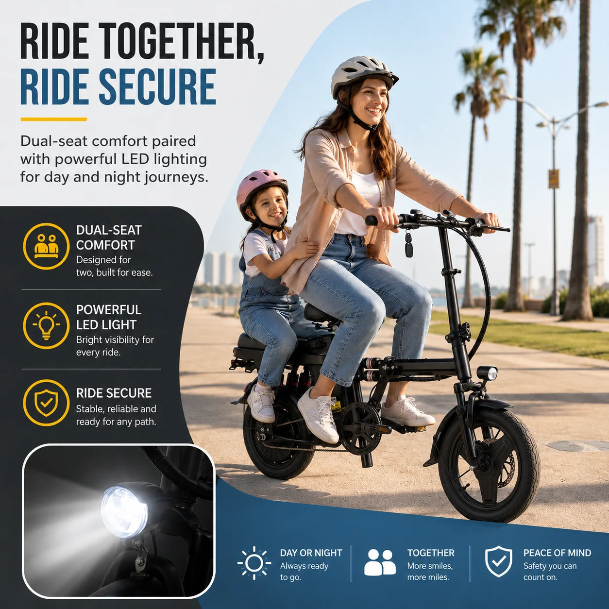 Foldable Electric Bicycle for Adults 500W Motor and 48V Battery