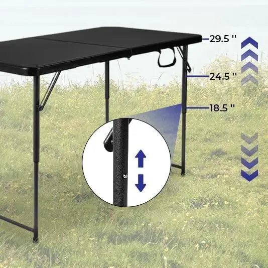 Studyset Heavy Duty Folding Table 300lb Capacity Outdoor Waterproof