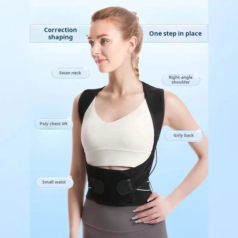 Shoulder Posture Corrector Belt With Adjustable Lumbar Support