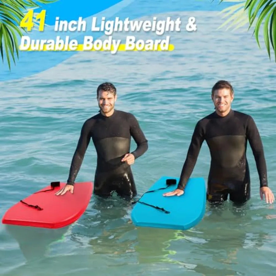 Bodyboard Set For Adults Lightweight Surfboard With Rope