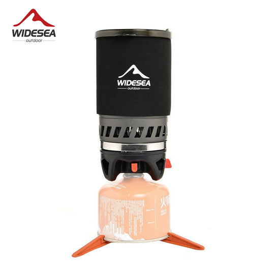 Widesea Camping Cooking System With Heat Exchanger Propane Outdoor Stove