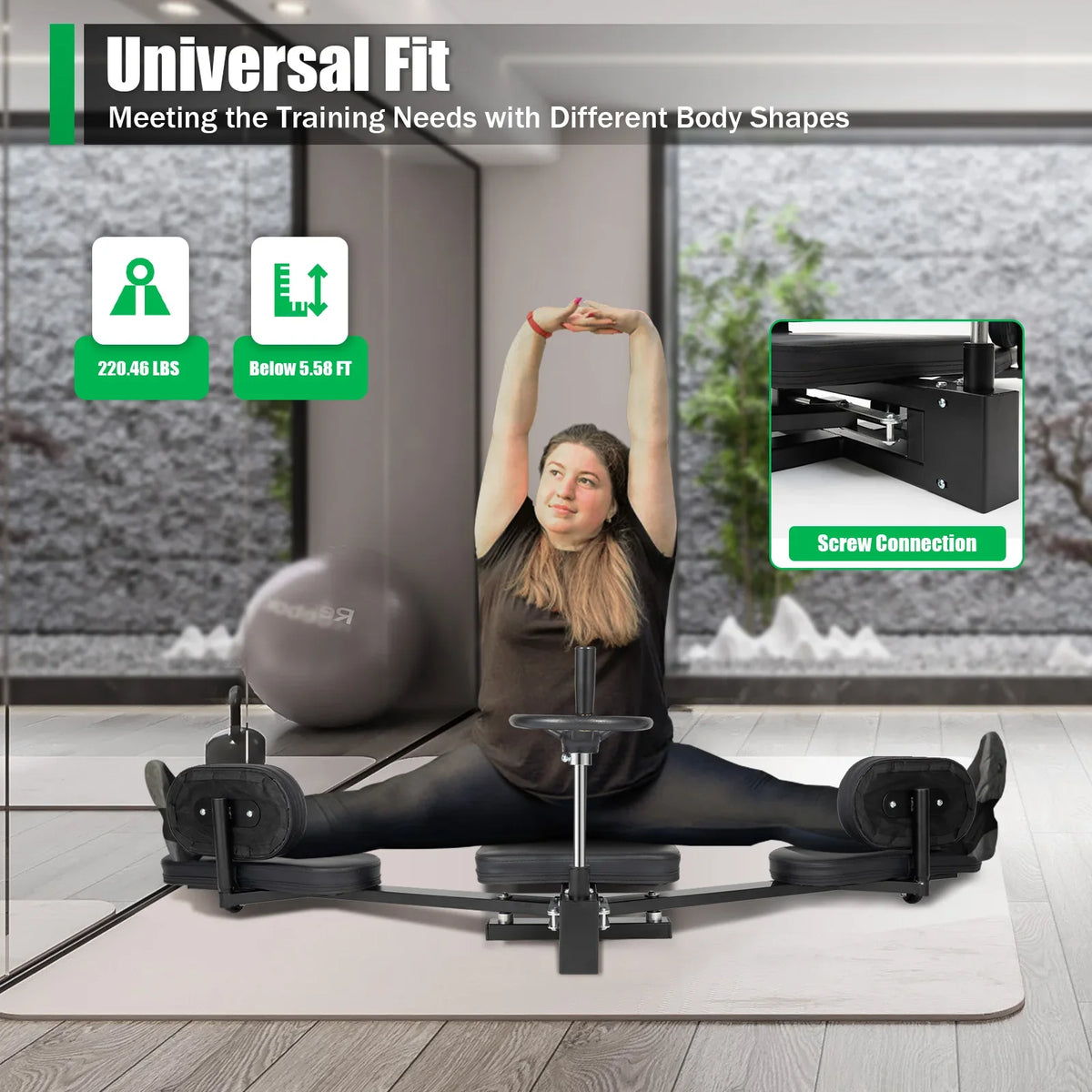 Heavy Duty Three Bar Leg Stretcher For Flexibility Training