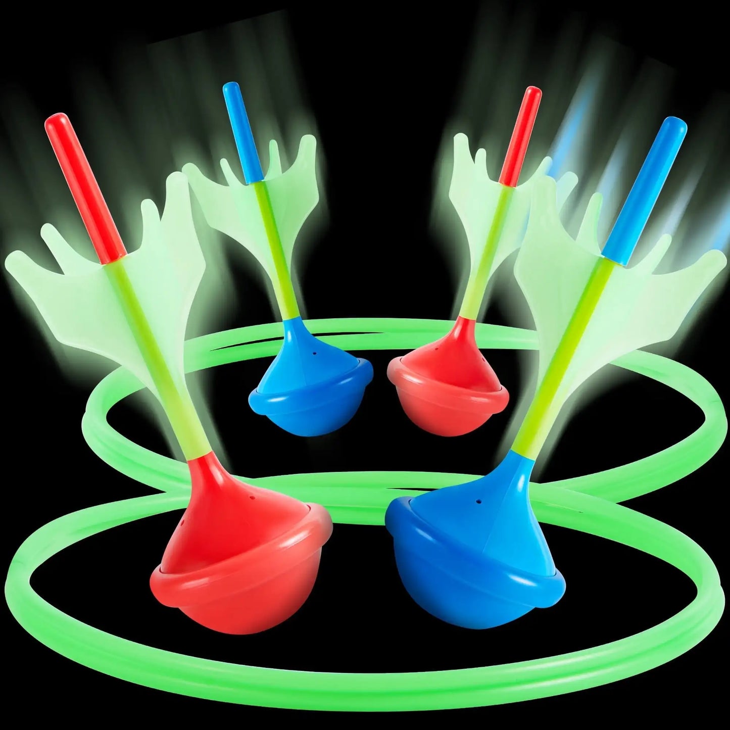 Joyfy Glow In The Dark Lawn Darts Set For Outdoor Fun