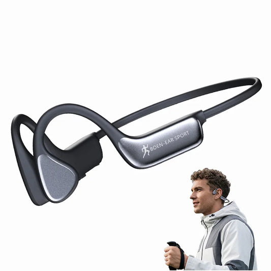 Bone Conduction Wireless Bluetooth Headphones With Mic And Waterproof