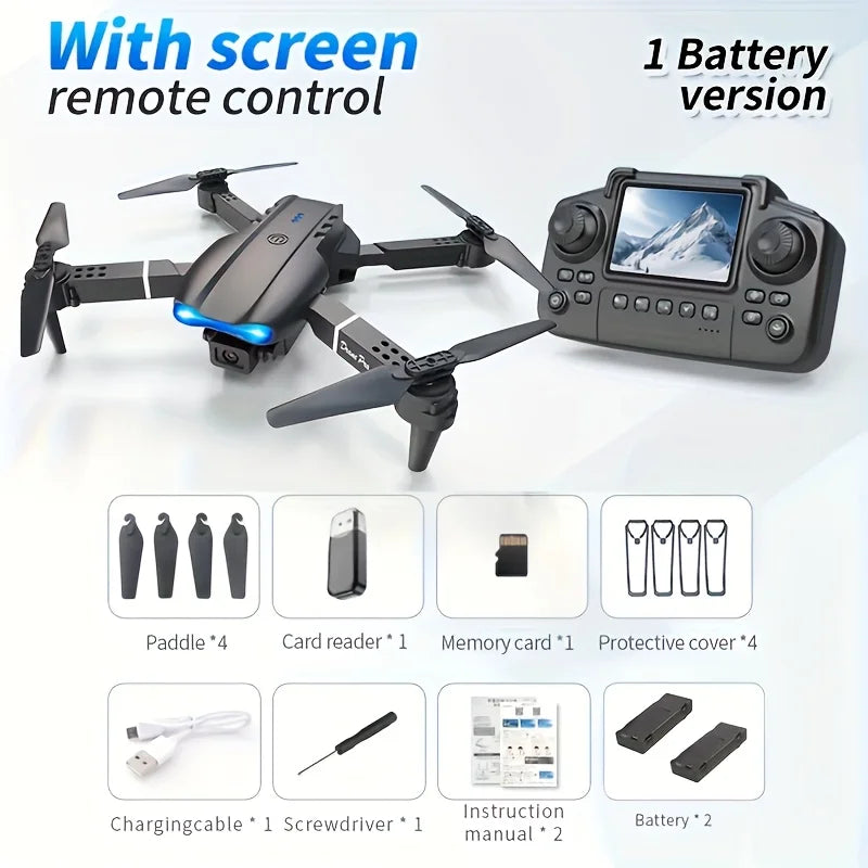 E88 Pro Max Drone Dual 8K Cameras Foldable Design Compact