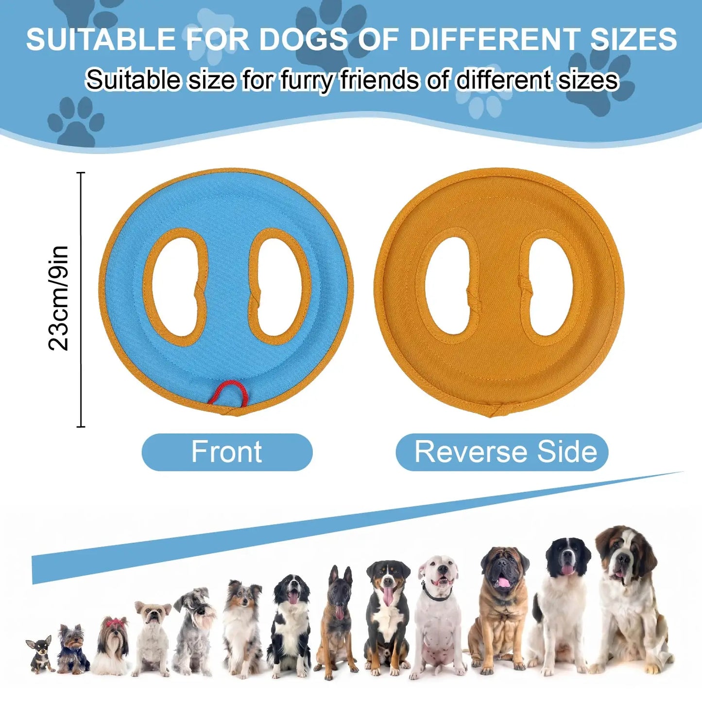 Floating Frisbee Dog Toy Bite Resistant Oxford Fabric Outdoor