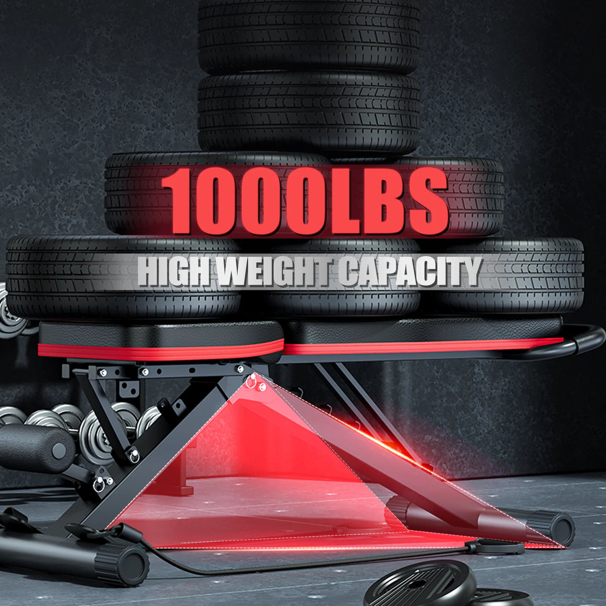 Multi Functional Foldable Dumbbell Bench For Weight Training