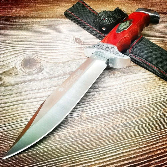 Outdoor Camping Survival Knife 7Cr13Mov Stainless Steel Blade