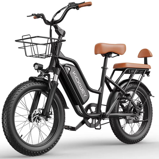 Kickwey LD20 1500W Fat Tire Electric Mountain Bike 48V 20Ah