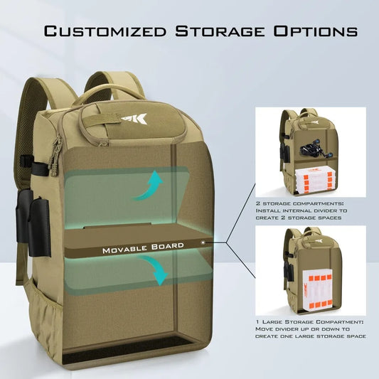 Ytyin 40L Fishing Tackle Backpack With Holder
