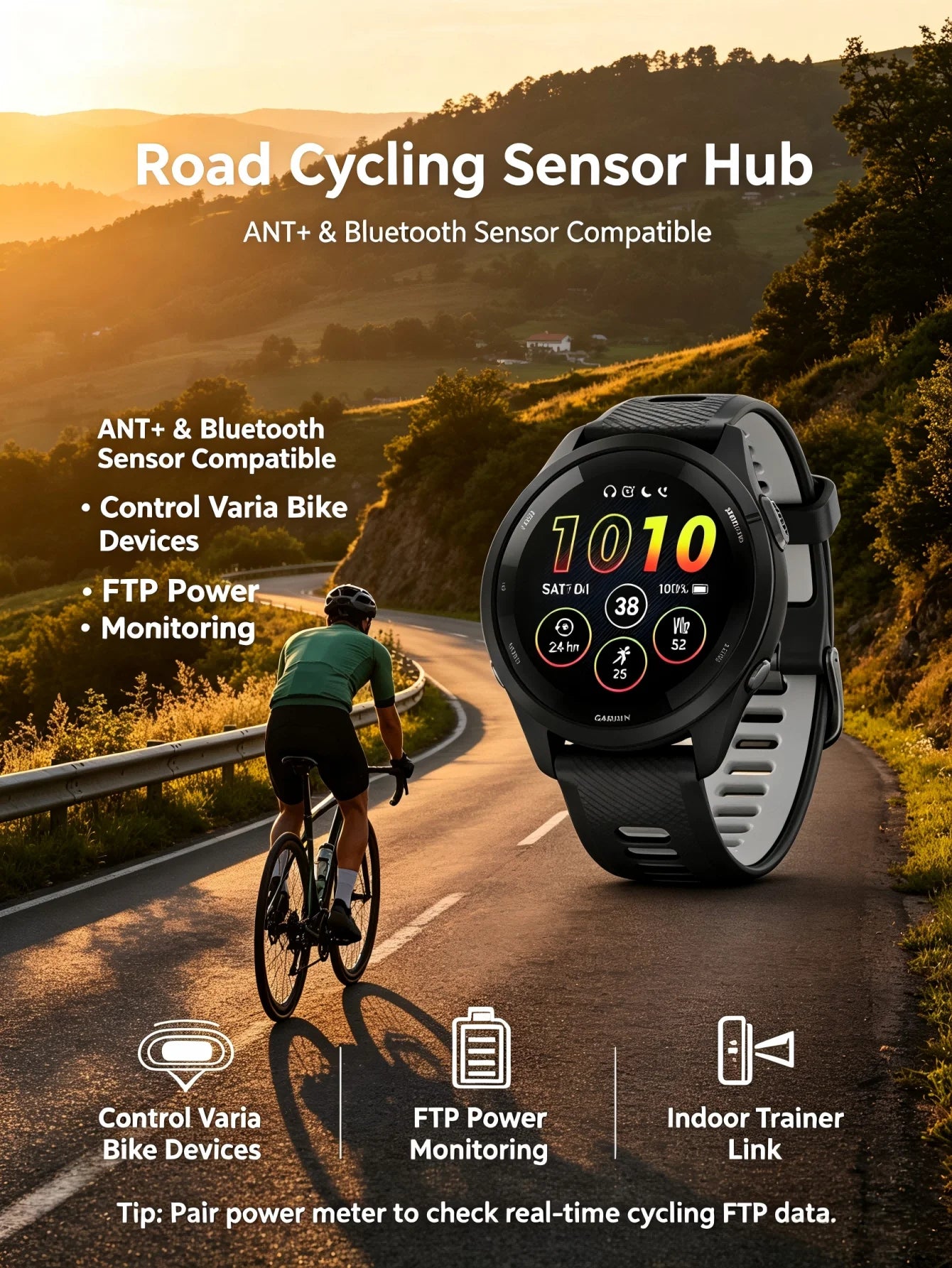 Garmin Forerunner 265 GPS Running Smartwatch With Multi Band Heart Rate