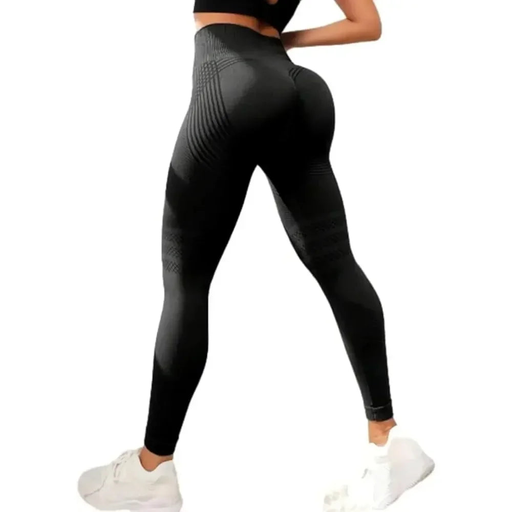 3D Cellulite Leggings High Waisted Butt Lifting Training For Gym