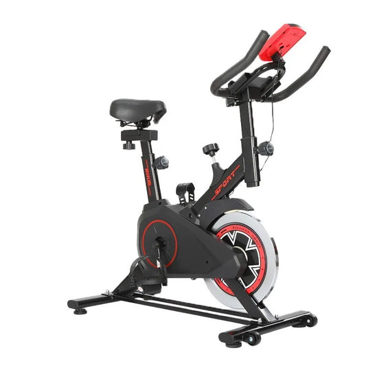 Silent Indoor Spin Bike Exercise Machine With Adjustable Comfort Seat