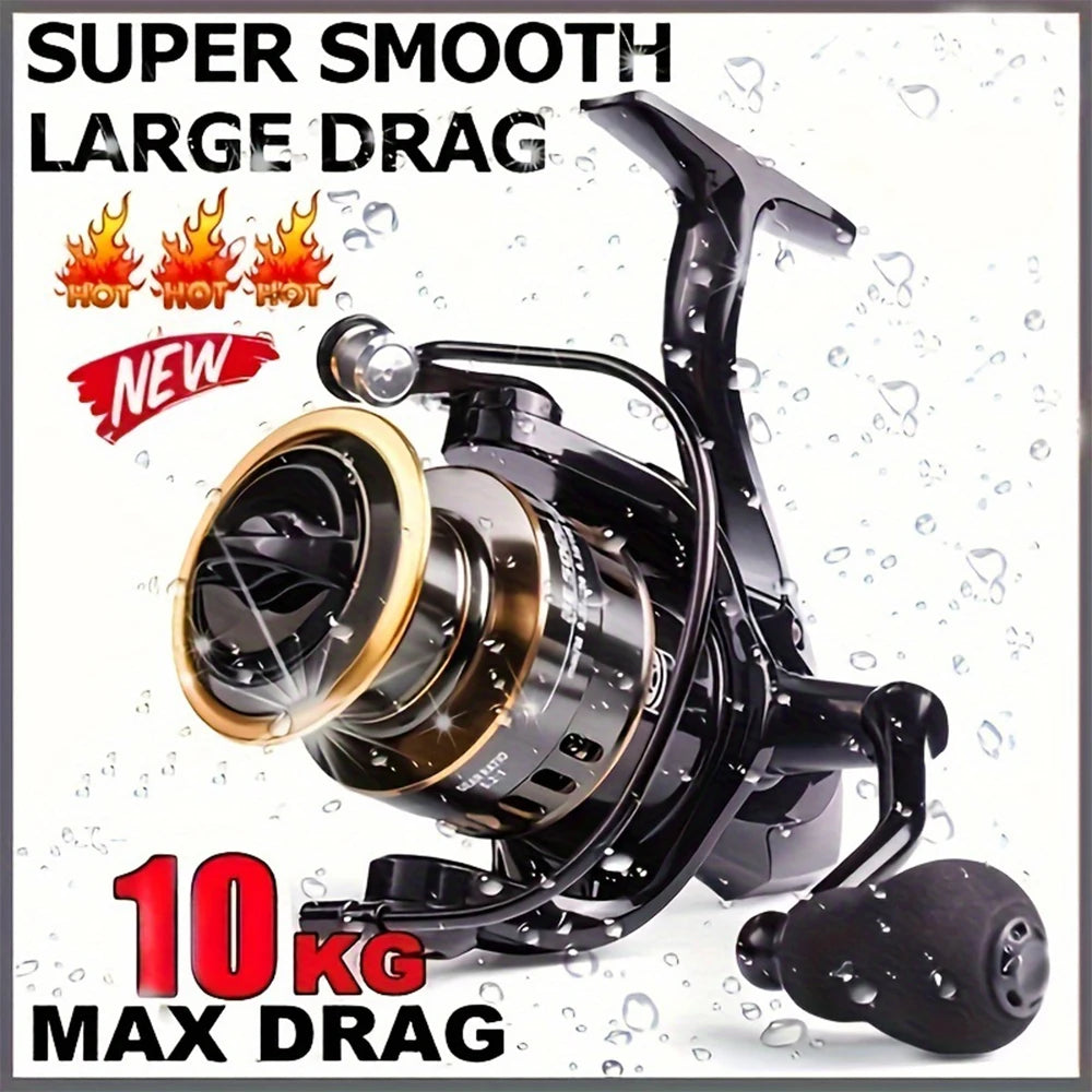Metal Spinning Reel With Five Point Two To One Ratio