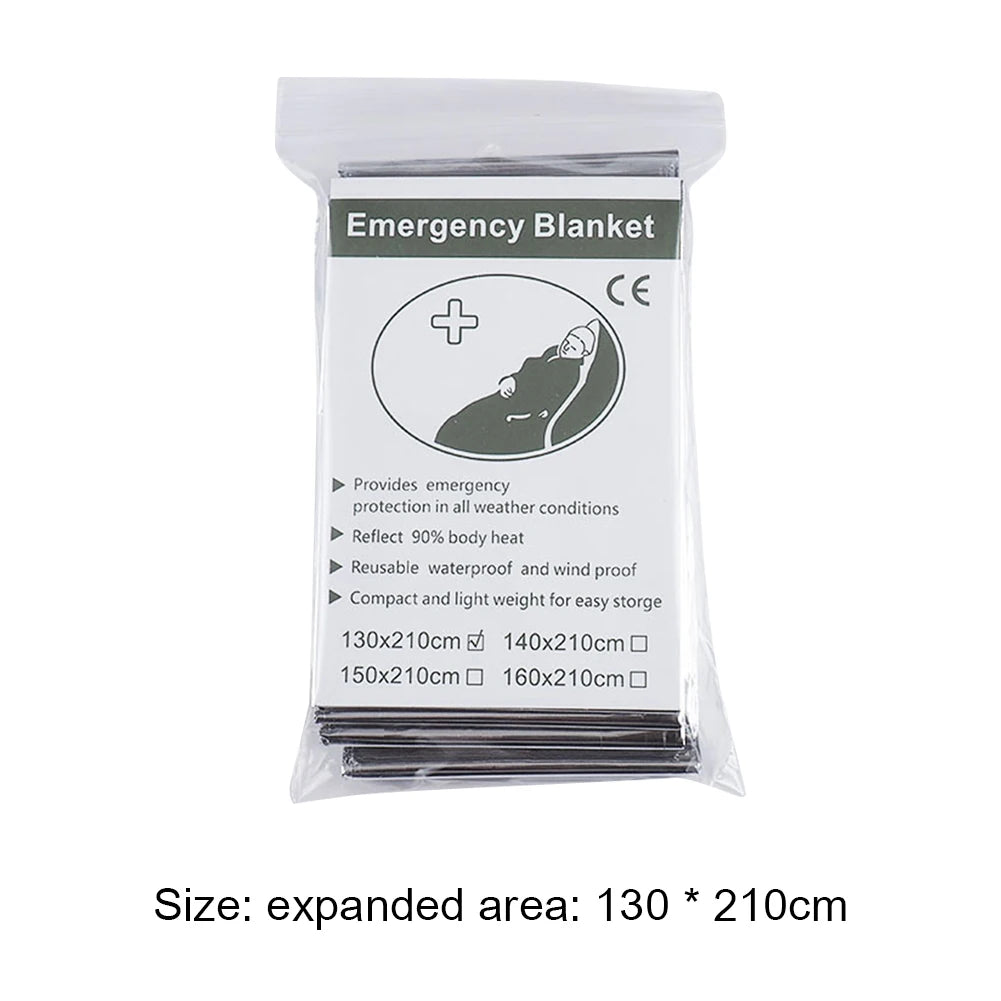 Yeston Emergency Rescue Foil Thermal Blanket for Outdoor Survival