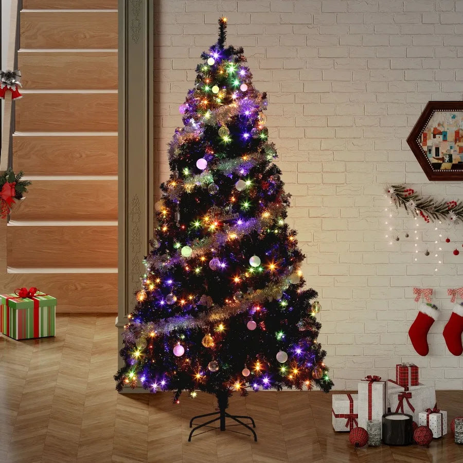 Uforic Prelit Artificial Pine Christmas Tree with Remote Control