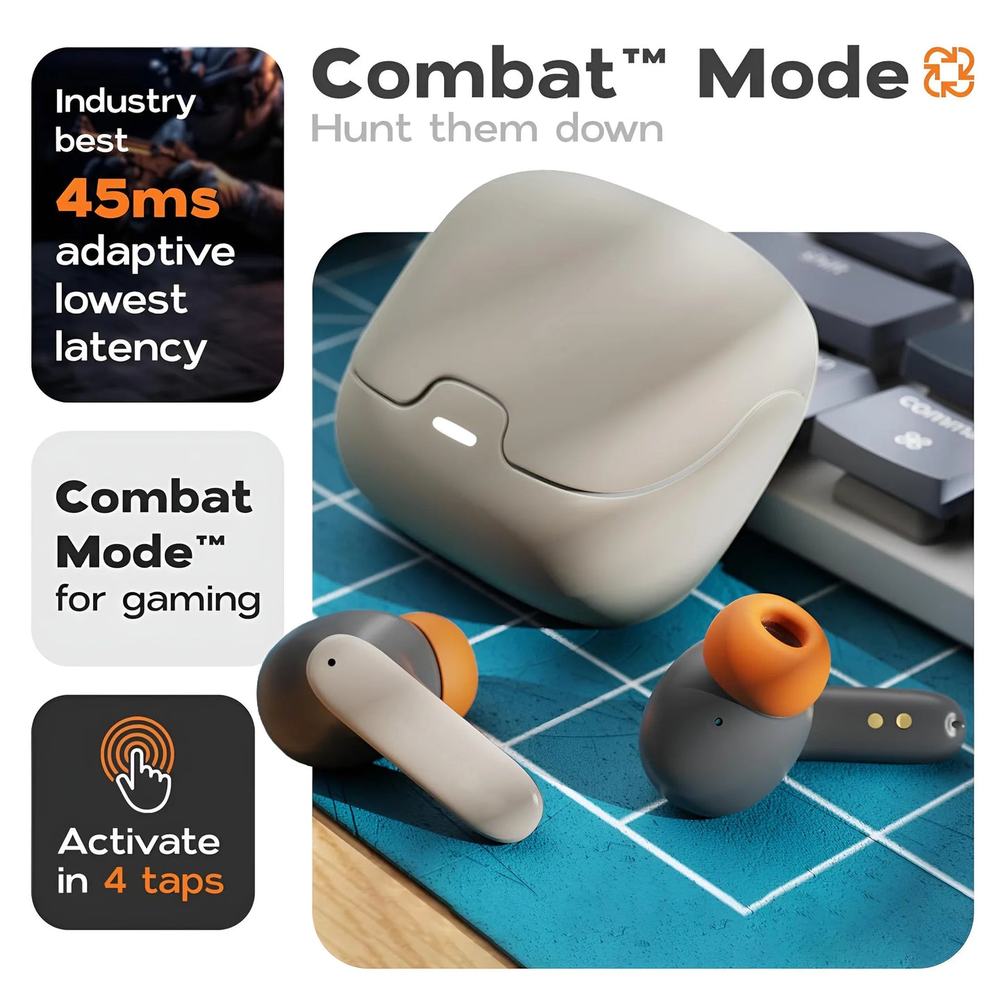 Firsting TWS Wireless Earbuds BT 5.4 Low Latency Game Mode