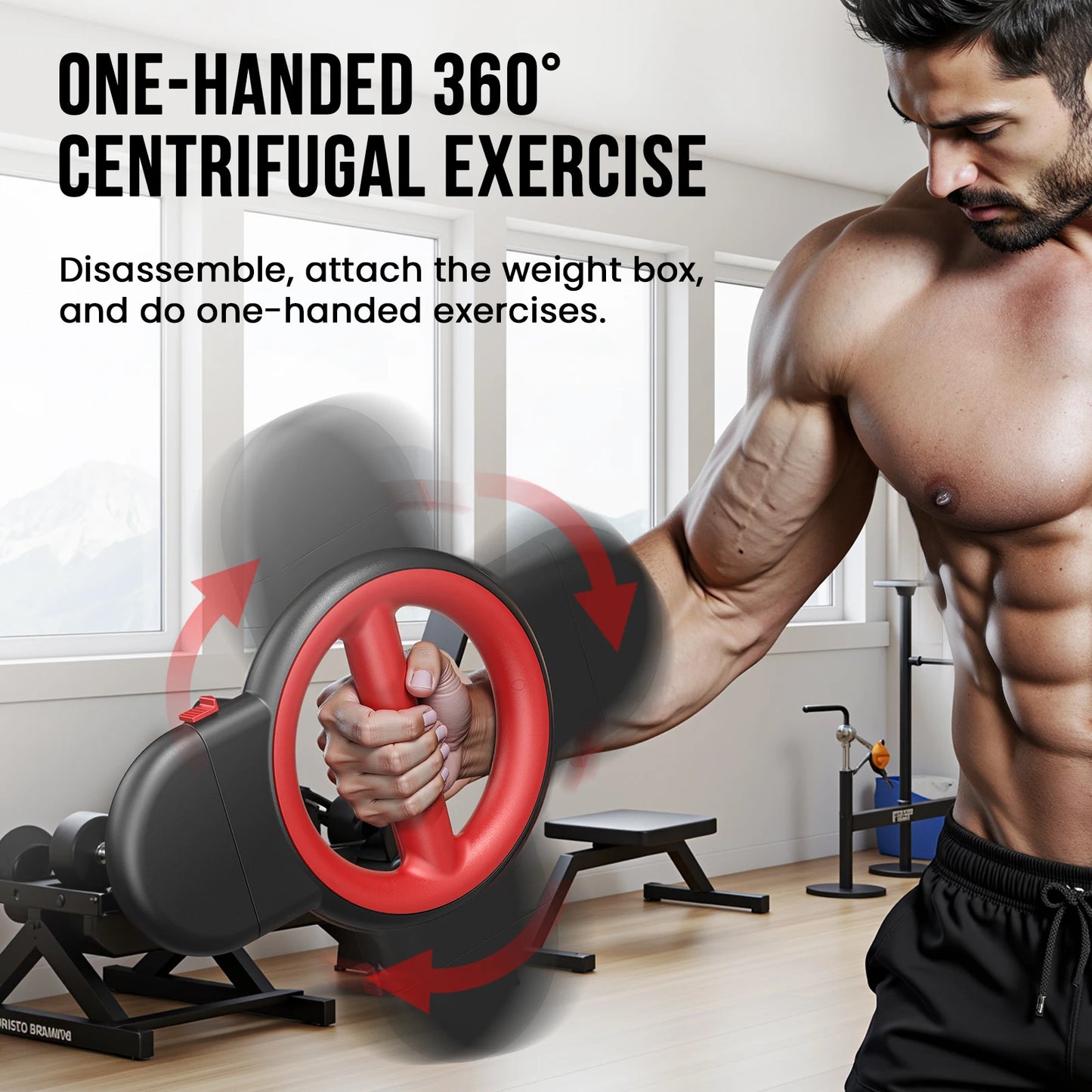 Rotator Burn Machine 3 In 1 Arm Exerciser For Upper Body Strength Training