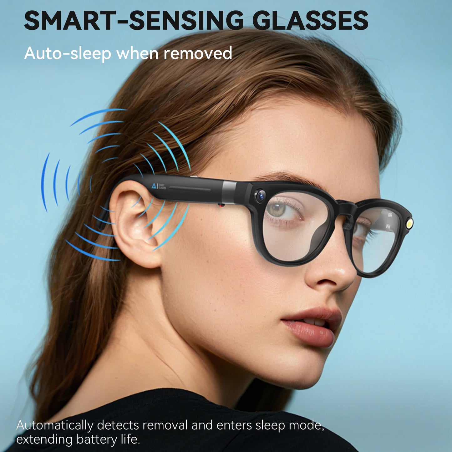 EIGIIS AI Smart Glasses Bluetooth Call and AI Translation