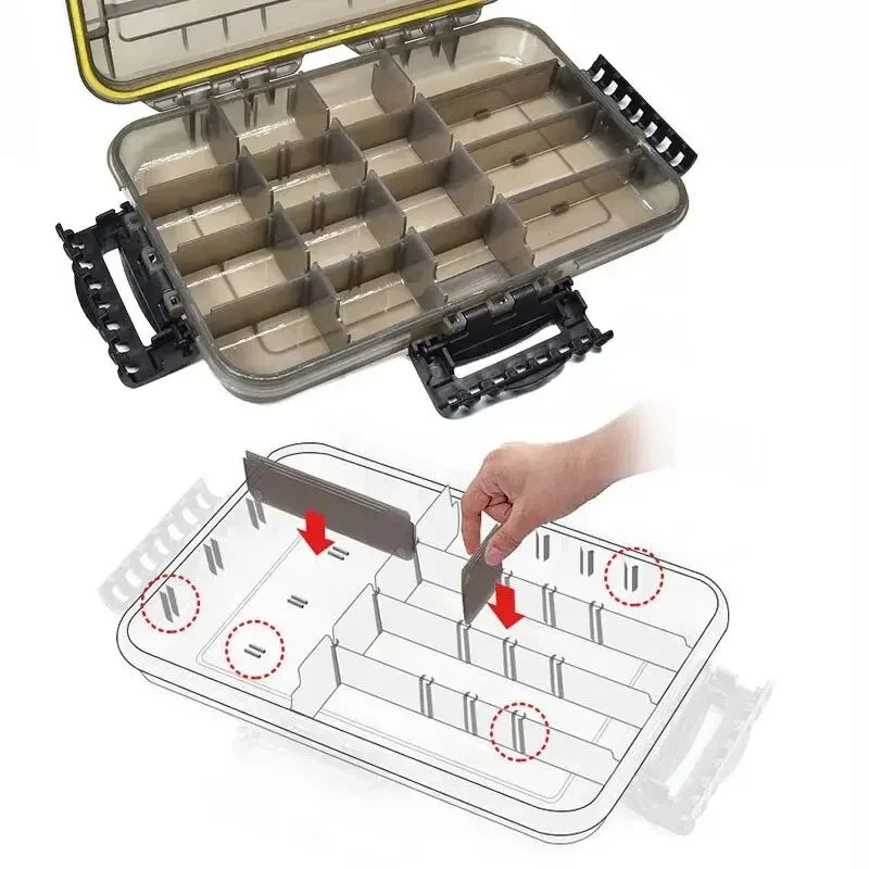 Large Capacity Waterproof Fishing Tackle Box For Fishing Accessories