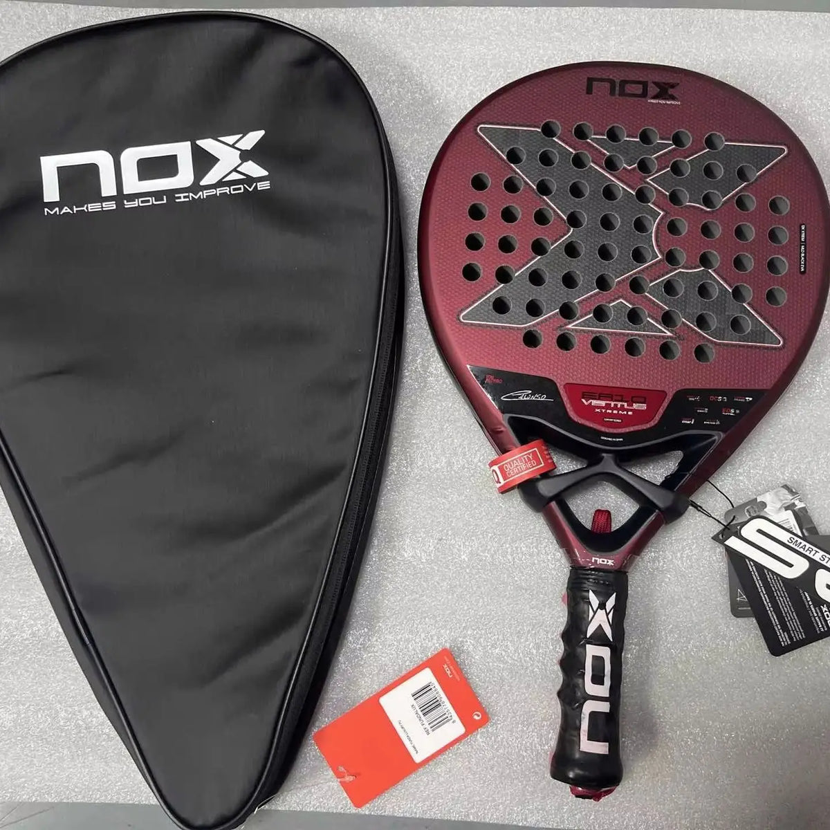 NOX Professional Padel Racket With Carbon Fiber And 3D Spin