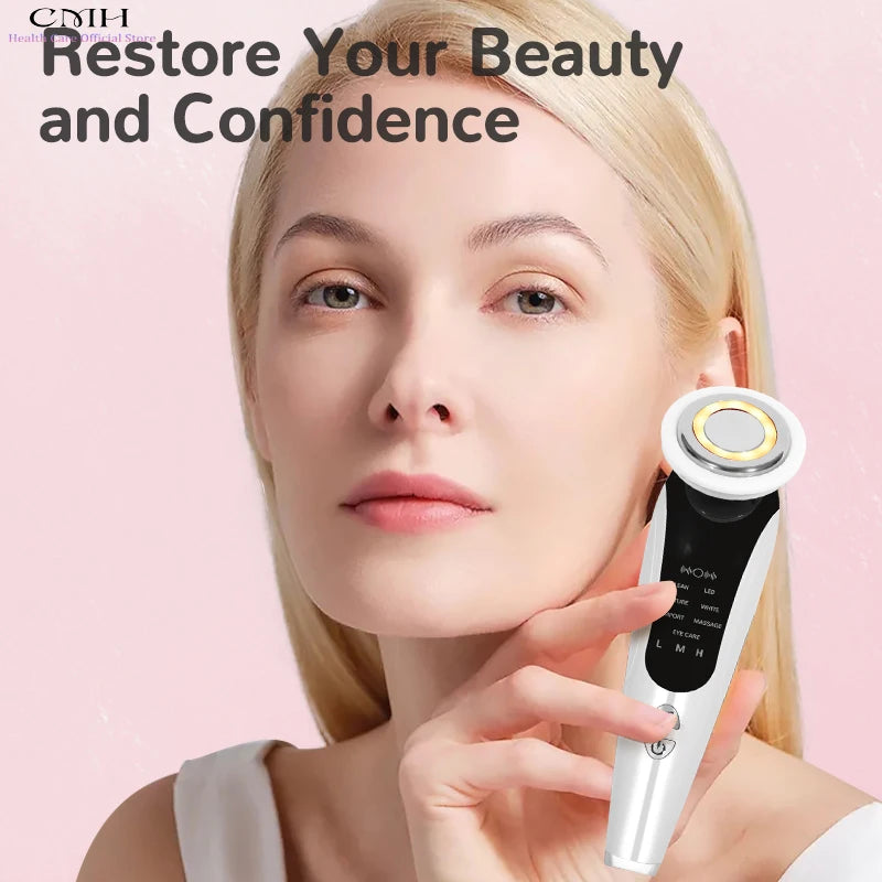 CMH 7 In 1 Facial Massager LED Light Therapy Device