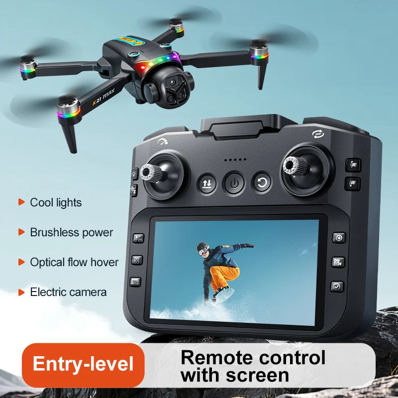 K21MAX Drone With Built-In 4.3 Inch Screen Remote Controller