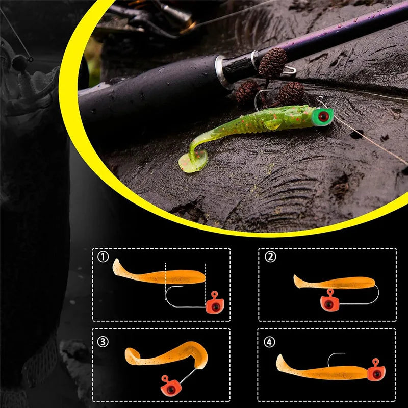 High Carbon Steel Swimbait Jig Heads For Crappie Bass Trout Fishing