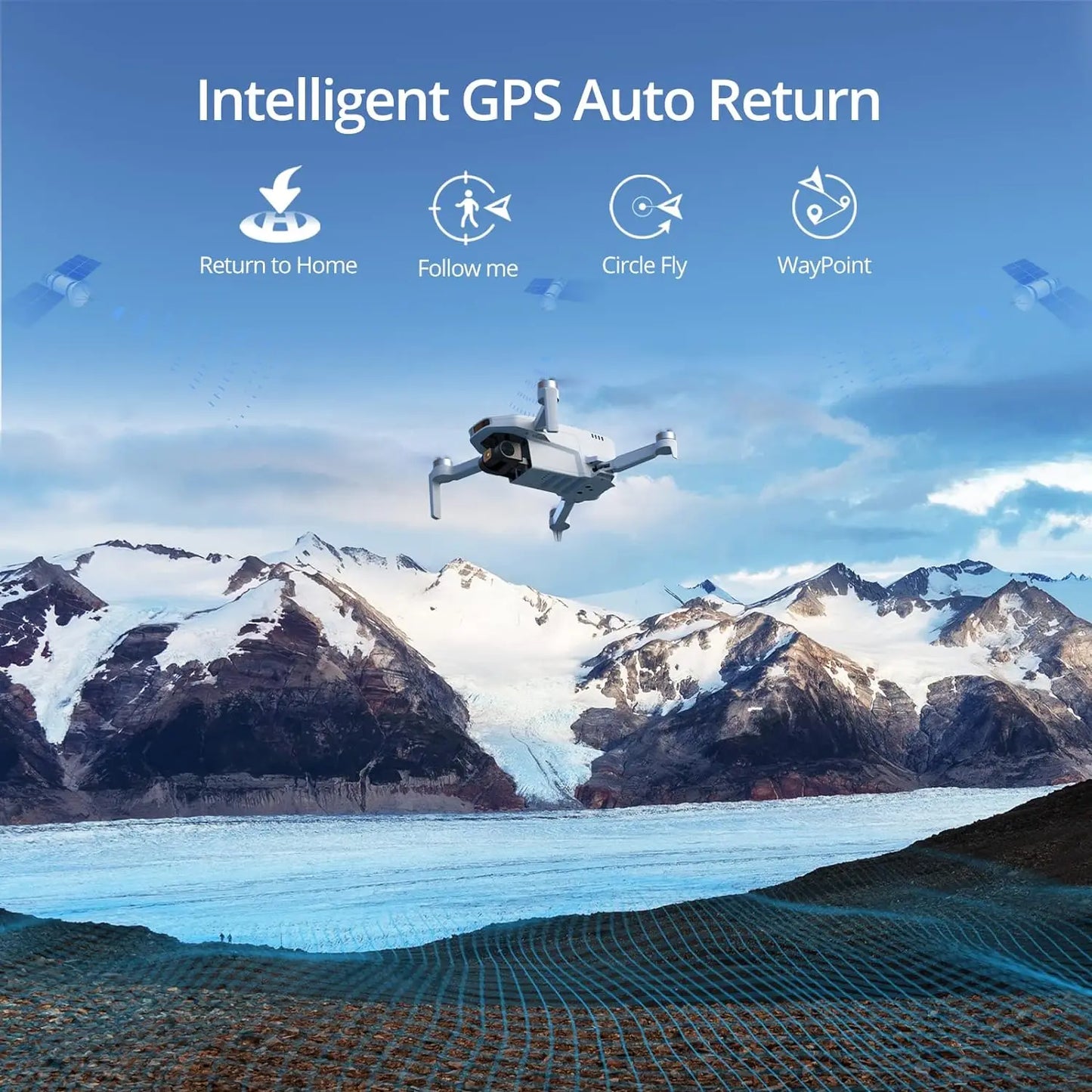 Potensic ATOM SE Drone GPS Auto Return 4K Camera Waypoint