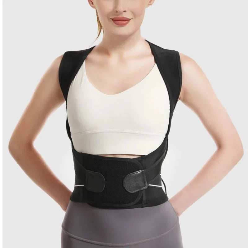 Shoulder Posture Corrector Belt With Adjustable Lumbar Support