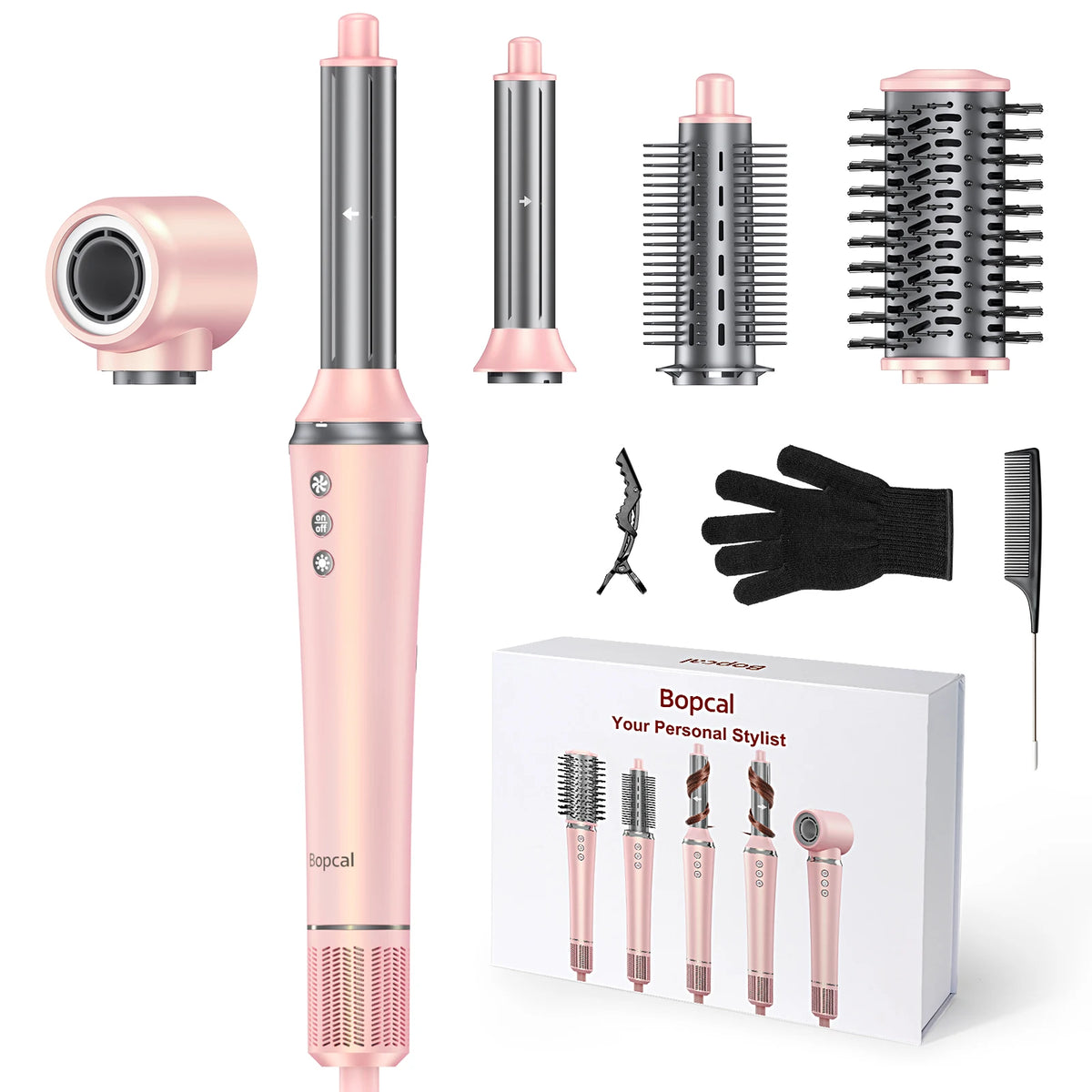 BOPCAL 5 In 1 Multifunctional Hot Air Hair Dryer Styler
