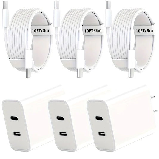 SANPRIO 20W Dual USB Type C Charger IPhone 15 ProMax