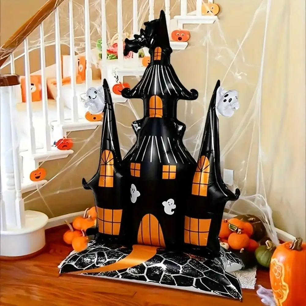 Halloween Haunted Castle Foil Balloon for Spooky Party Decor