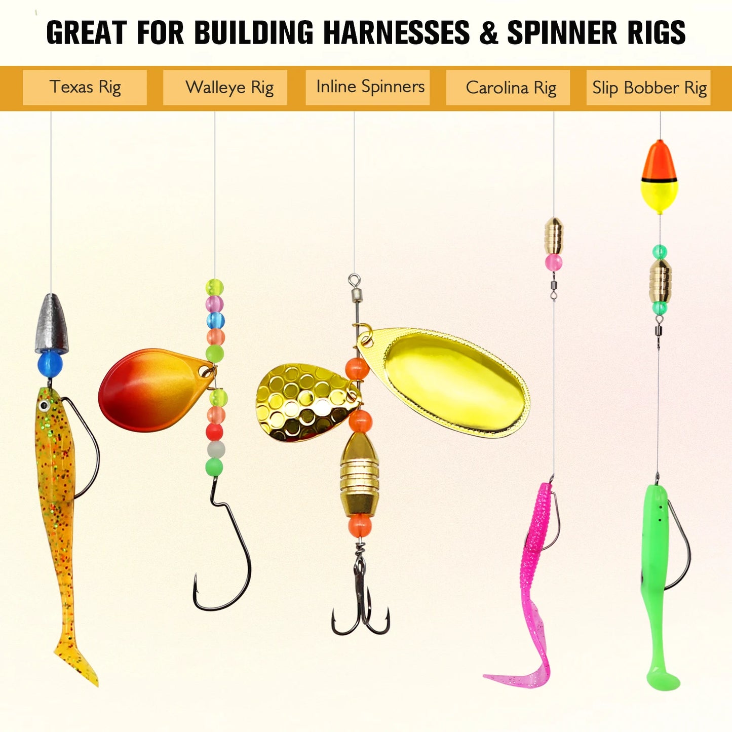 Glow In The Dark Fishing Beads Kit Luminous Night Fishing