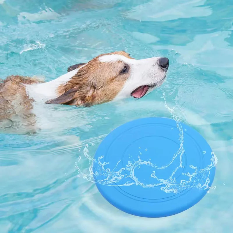 Durable Chewable Frisbee Toy For Dogs Tear Resistant Rubber Disc