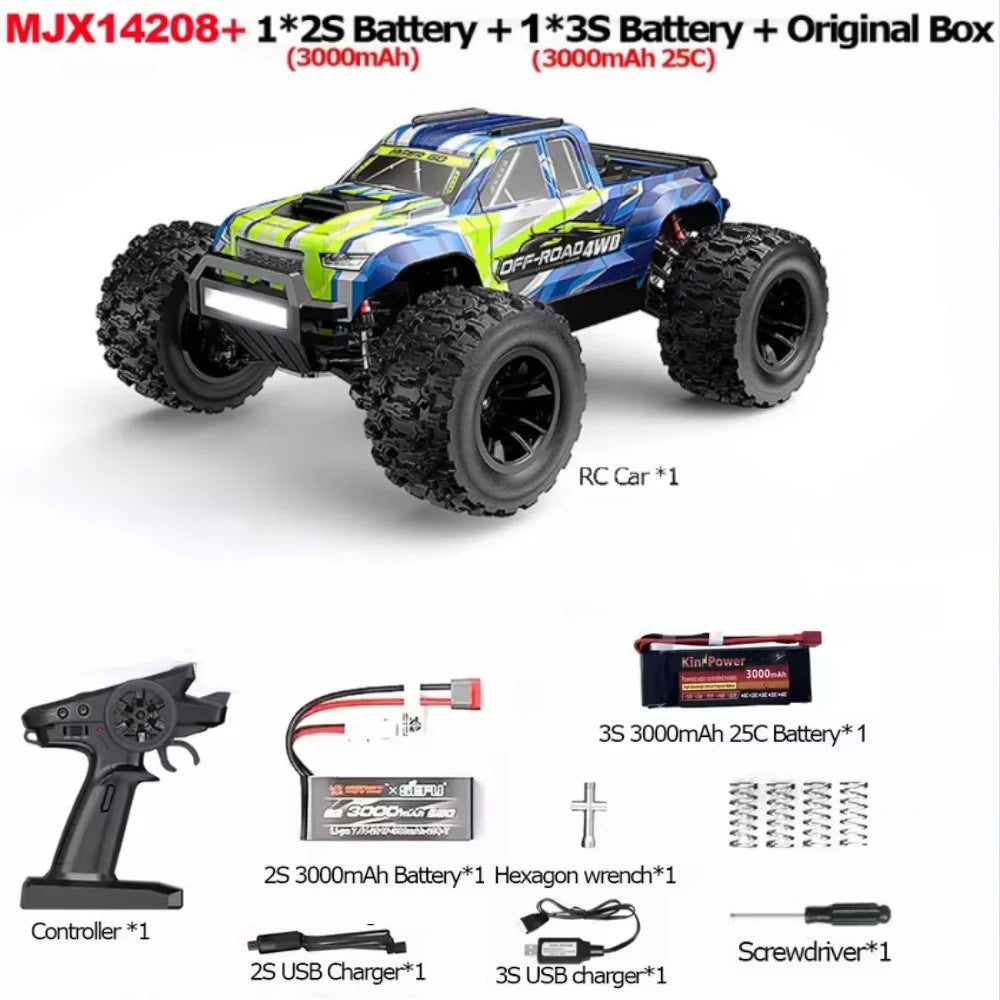 BEYONDSKY Hyper Go MJX RC Car 4WD Brushless Off-Road Monster