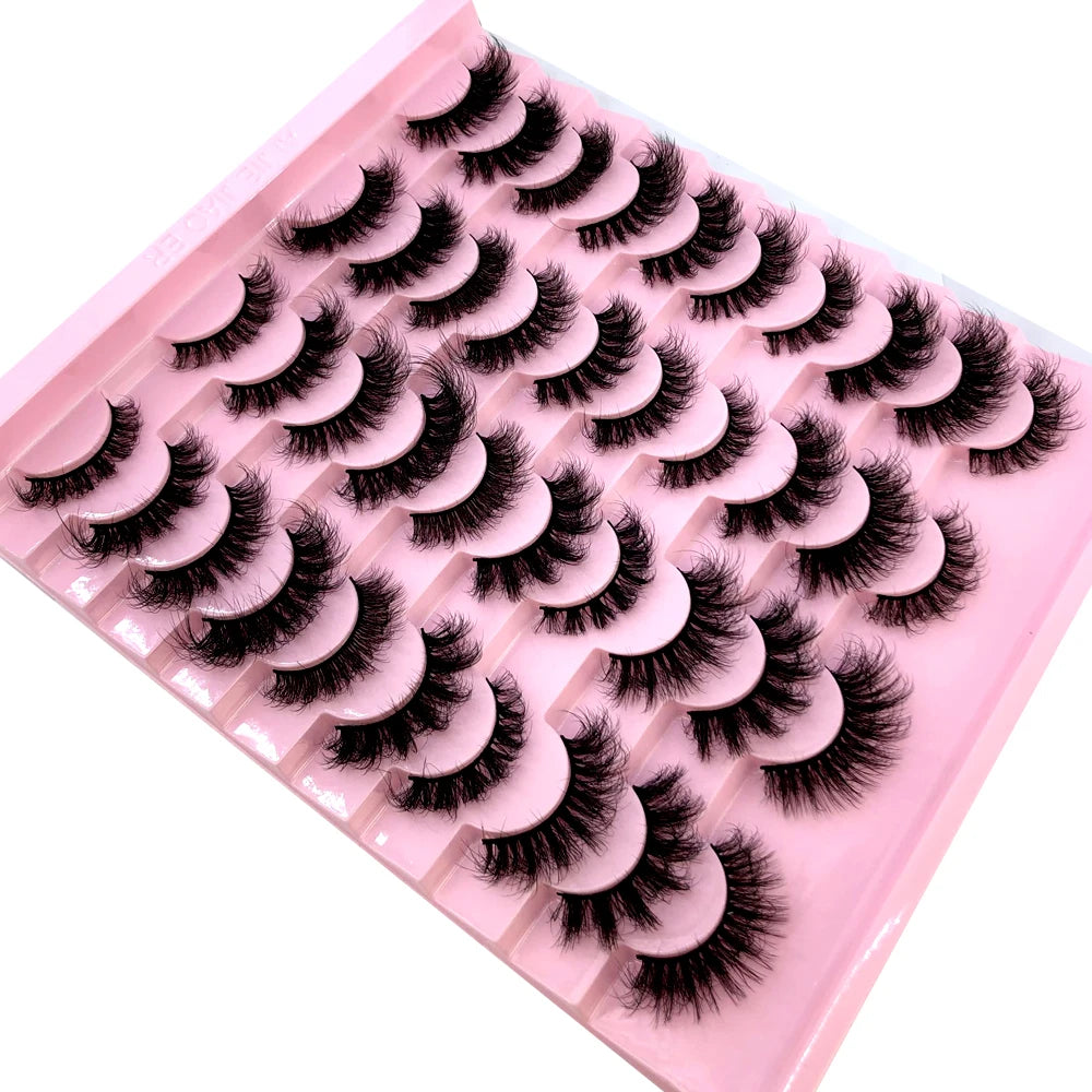 MKYDCG 5D Fluffy D Curl Eyelashes Thick Cat Eye 8D