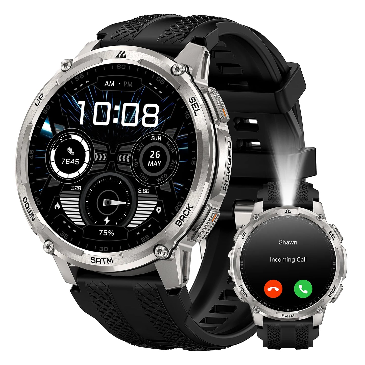 KOSPET Tank T4C Smartwatch Outdoor Rugged GPS Waterproof Fitness Tracker