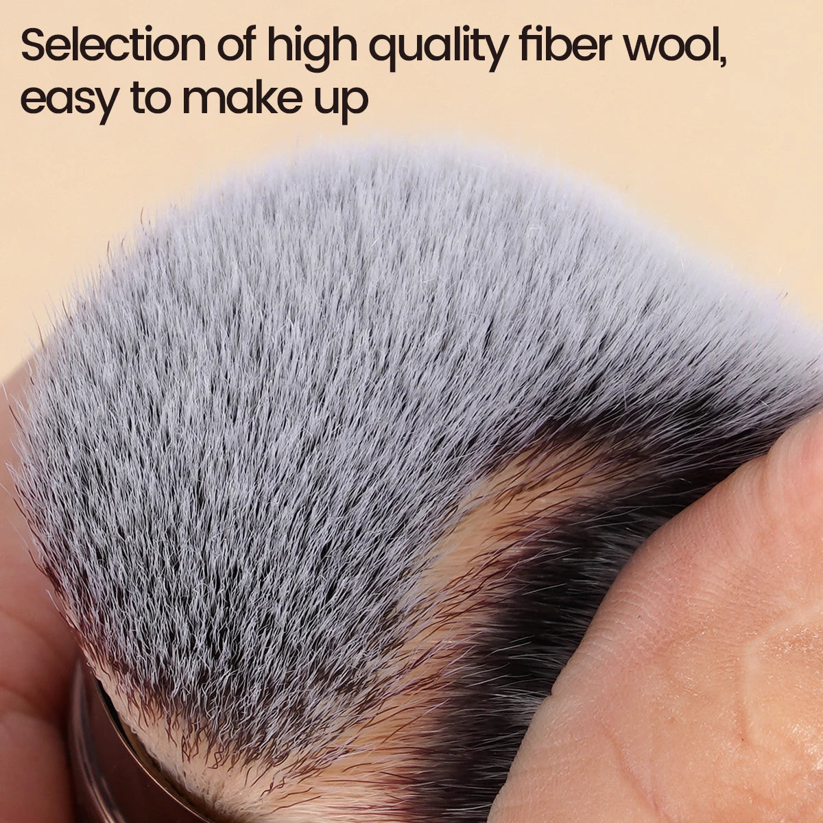 MAANGE Retractable Blush And Kabuki Foundation Brush