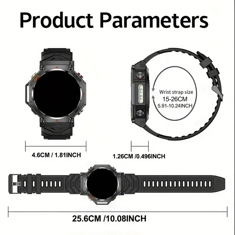 SENBONO GPS Smart Watch BuiltIn Waterproof Bluetooth Call Fitness Tracker
