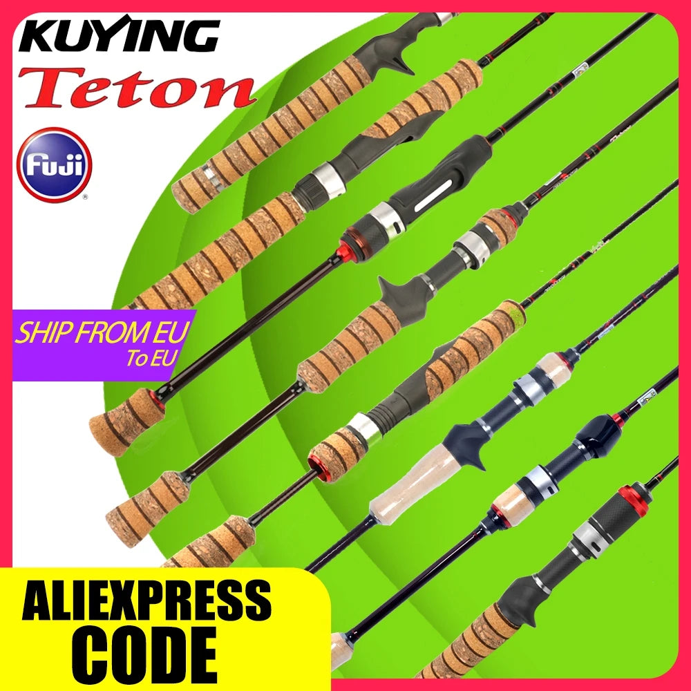 Kuying Fast Action Lure Rod Fuji Carbon Guides 6-10lb