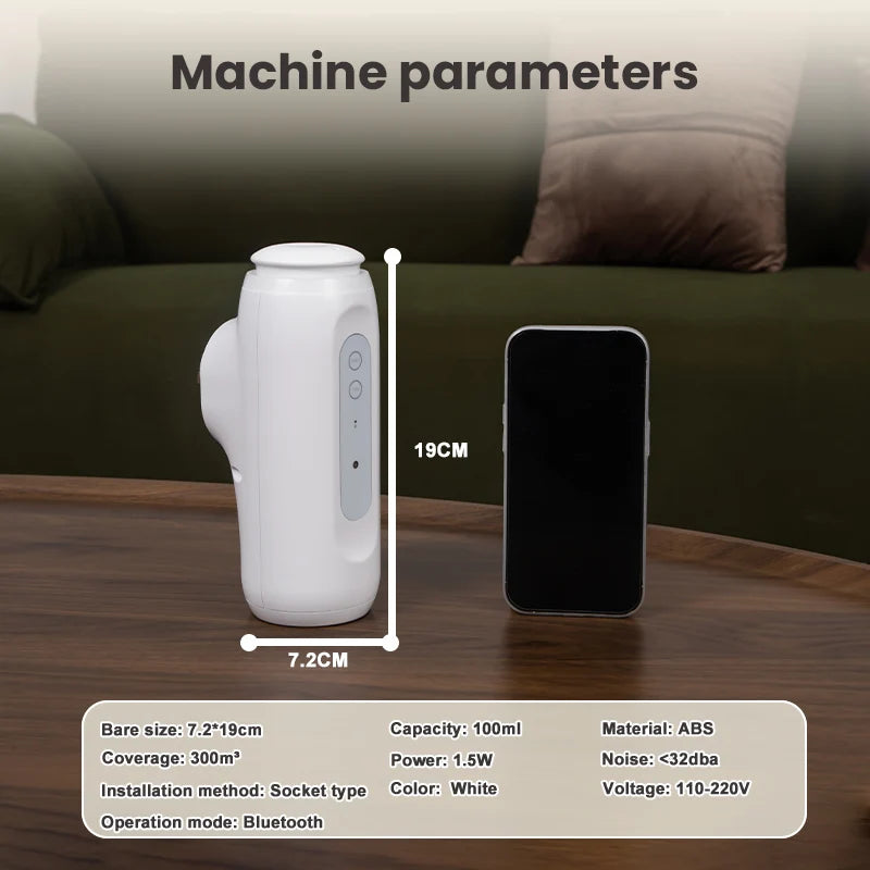 NAMSTE 100ml Wall Mounted Bluetooth Diffuser Perfume Air Freshener