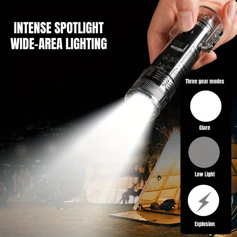 TopFlames Electronic Pulse Lighter Flameless Arc Plasma With Flashlight