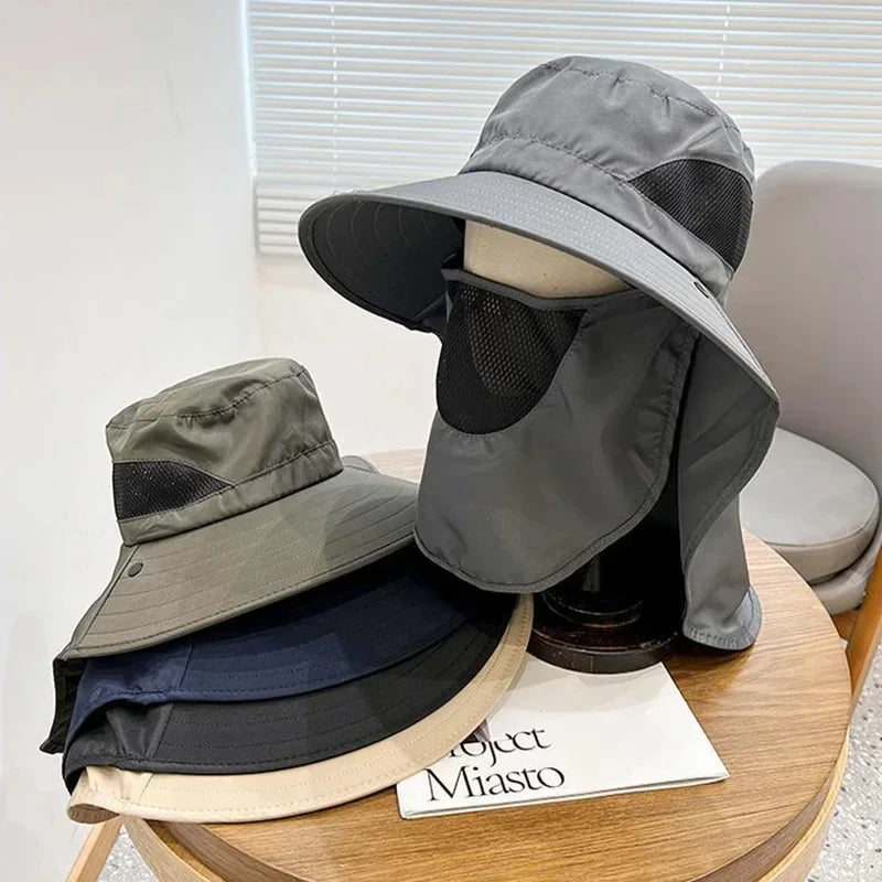 Outdoor Sun Hat For Men Wide Brim UV Protection Cap