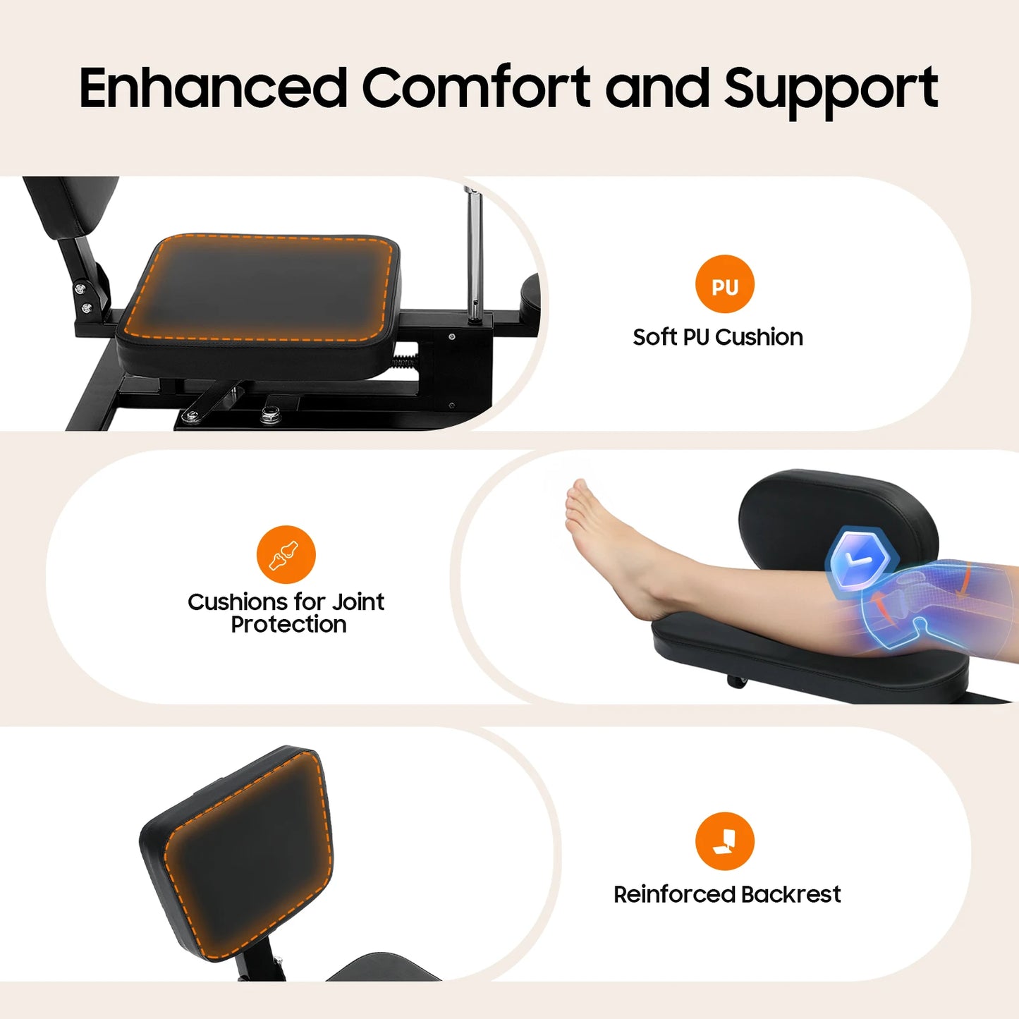 Leg Stretcher 220Lbs Heavy Duty Split Machine For Flexibility