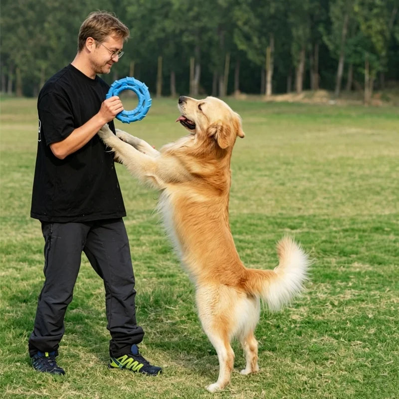 Floating Dog Frisbee Tug Toy 3 In 1 Bite Resistant